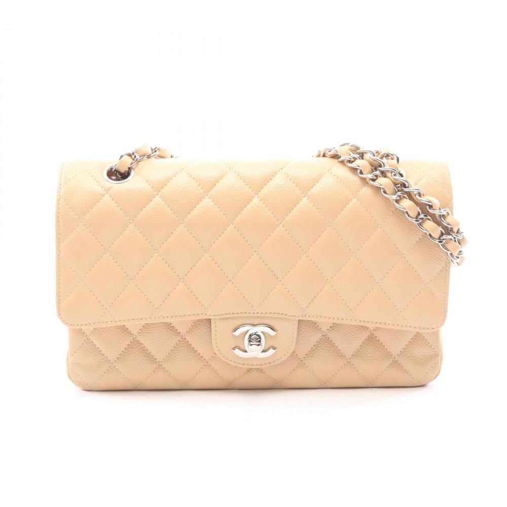 Chanel Matelassé Double Flap Shoulder Bag/Handbag, Caviar Leather (Grained Ca...